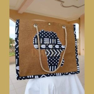 Sac en jute avec motifs